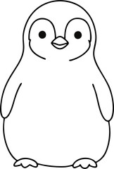 Baby Penguin Vector Holding a Gift – Perfect for Birthday or Christmas Projects