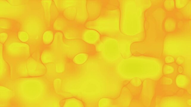 Yellow bubble abstract motion suitable for animation background, this seamless fluid design features glowing light effects, perfect for technology themes, vibrant interfaces, and modern digital media.