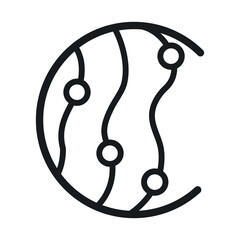 Collagen icon vector, collagen line icon vector in trendy flat style illustration isolated on white background.