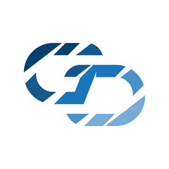 bold initial GD Letter logo graphic design vector concept illustrations
