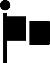 Rounded Filled Flag Iocn