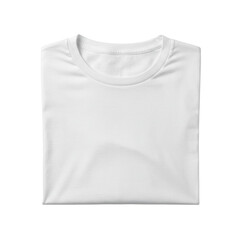 Folded White T-shirt: A neatly folded, pristine white t-shirt, a staple of casual wear, presented with simplicity and clarity.
