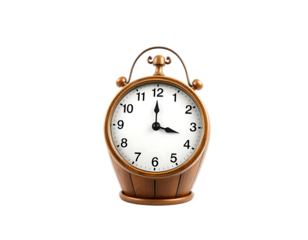 Elegant Vintage Alarm Clock Displaying the Time