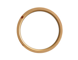 Wooden Circular Frame with Natural Texture