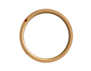 Wooden Circular Frame with Natural Texture