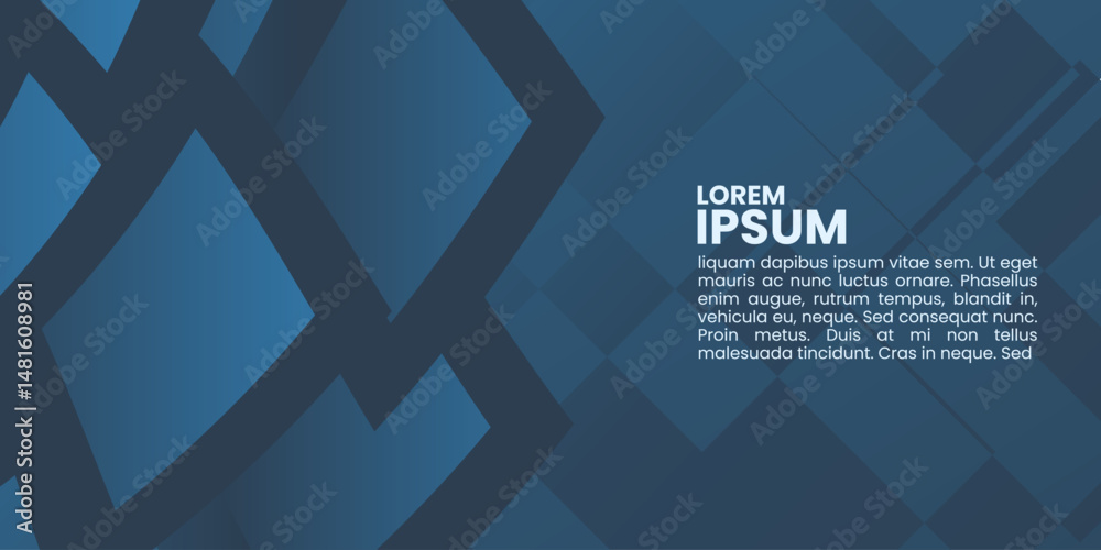 Canvas Prints geometric shapes in dark and light blue create a modern background. abstract blue background with sq