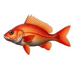 Obraz premium Queen snapper fish on a transparent background