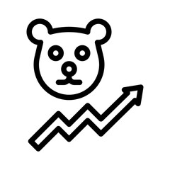 bear line icon