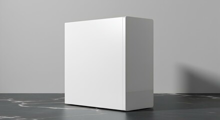 Backlit white desktop PC case with minimalist background