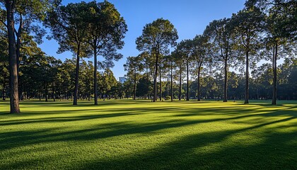 Obraz premium golf course in the morning