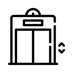 elevator pitch line icon