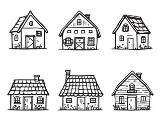 Polyhouse farming structure line drawing