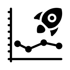 startup traction glyph icon