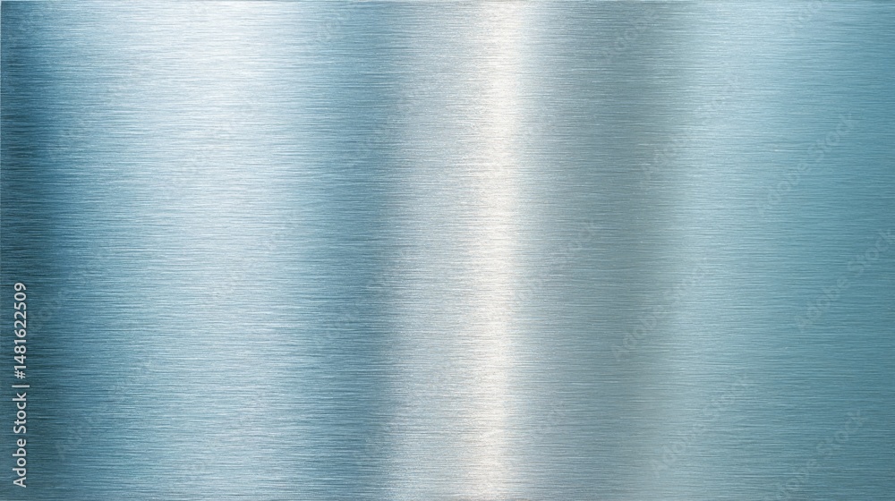 Poster This full-frame background showcases a brushed silver metallic texture enhanced by soft light reflections and a gentle gradient, ideal for various creative projects