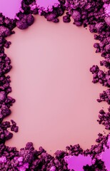 pink floral frame