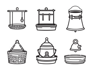 Poultry feeder tool line contour design