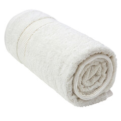 Towel roll isolated on a transparent background