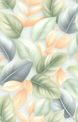 seamless pattern with leaves