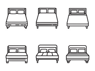 Raised Bed Frame Outline Icons