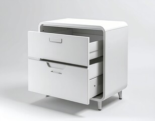 Modern white cabinet with drawers, enhance your home organization with stylish storage