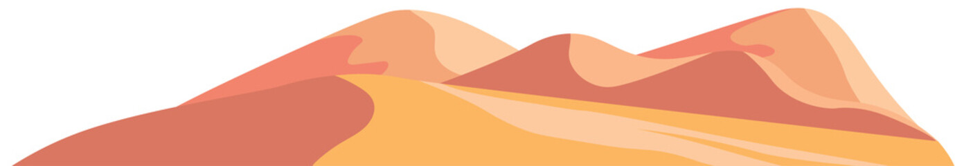 Desert Mountain Landscape Illustration