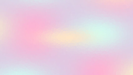 Soft pastel gradient background with smooth polygonal blur effect in pink, lavender, and mint tones for dreamy designs