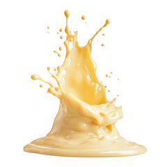 smooth and creamy fluid splash  