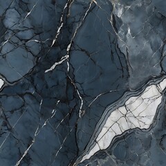 Stunning Dark Blue Marble Texture Elegant Veins Cracks