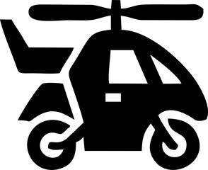 Futuristic Gyrocopter Design Innovative Aerial Vehicle Concept