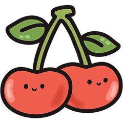 Cute fruits and vegetables Clipart 