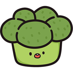 Cute fruits and vegetables Clipart 