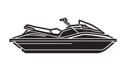 Jet Ski line art