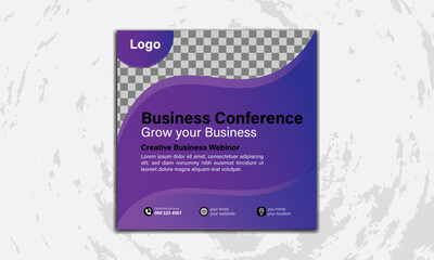 Creative and organic consultancy geometric graphic Backdrop design for Businees