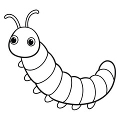lnchworm vector illustration white background