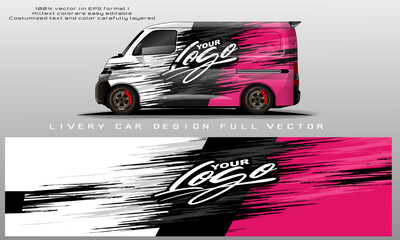 car livery graphic vector. abstract grunge background design for vehicle vinyl wrap and car branding