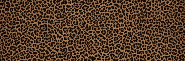Seamless leopard print pattern in shades of brown and black, fur, background