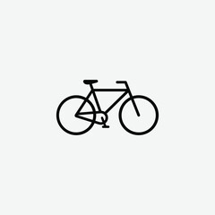 Fototapeta premium Bicycle Vector Silhouette - High-Quality Bike Graphics for Your Designs