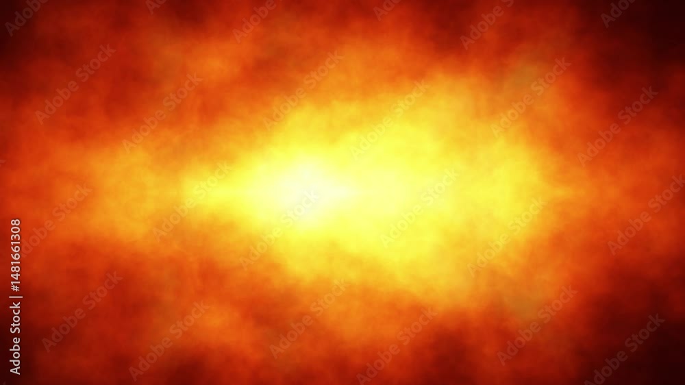 Wall mural seamless artistic copy space fireball flames loop animation background.