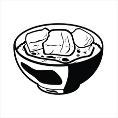 Braised Pork Silhouette Icons