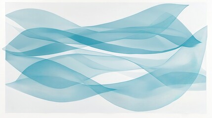 Fototapeta premium Abstract teal waves