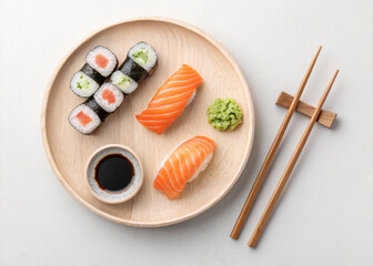 Sushi Platter on Black Slate