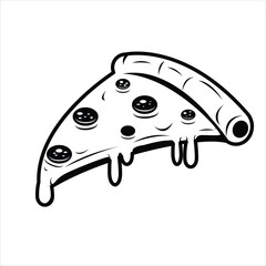 Pizza Silhouette Icon