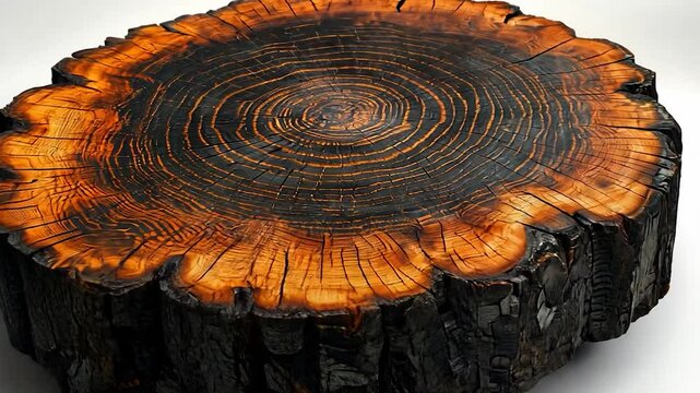 Wooden slice table top background