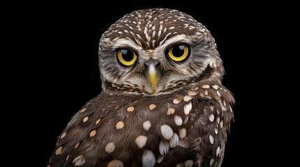 Obraz premium Close-up portrait of a small owl