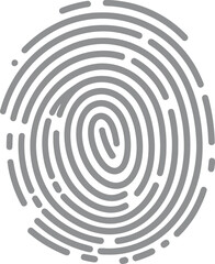 Illustration of Minimalist vector design of a fingerprint, by a world-class graphic designer. no text, minimalist, abstract, clean white background