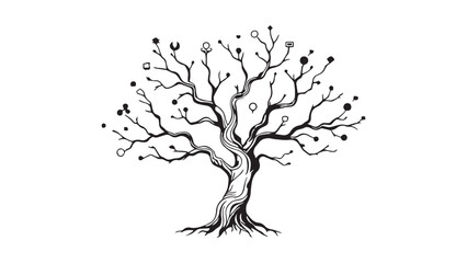 Artificial Intelligence line art