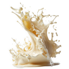 dynamic creamy substance in motion  