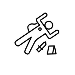 Obraz premium Crime scene icon