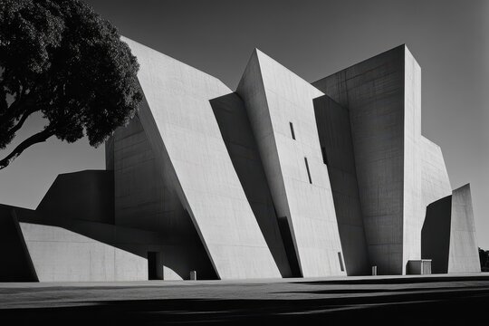 Modernist concrete structure