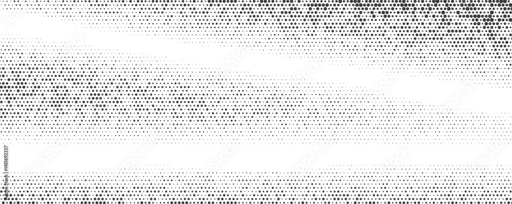 Poster dotted pattern background with halftone gradient. abstract retro textured print on white backdrop. r